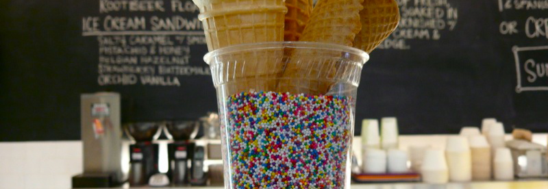 The menu & cones at Jeni's Ice Creams via ZaagiTravel.com/salisasaki Flickr